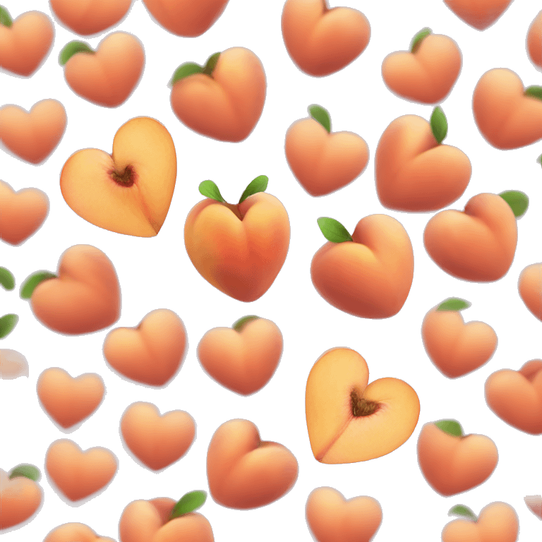 peach heart emoji