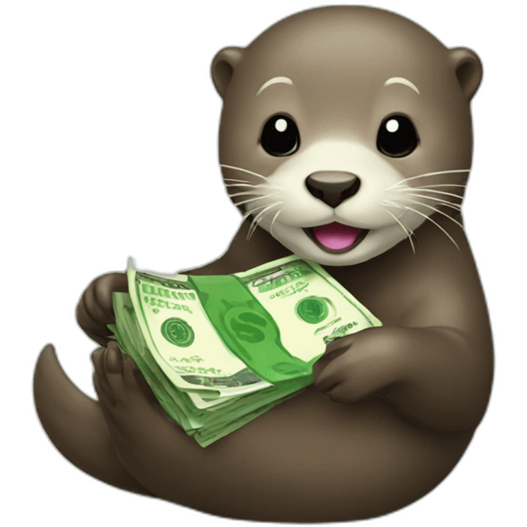 otter with money emoji