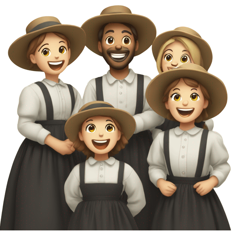 Laughing Amish  emoji