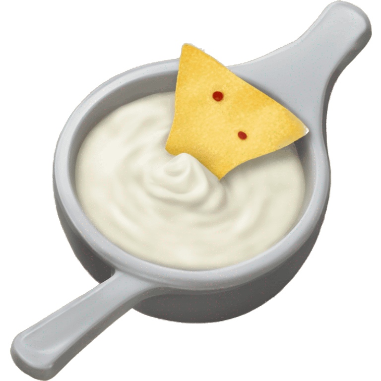 Ranch dressing and tortilla chips  emoji