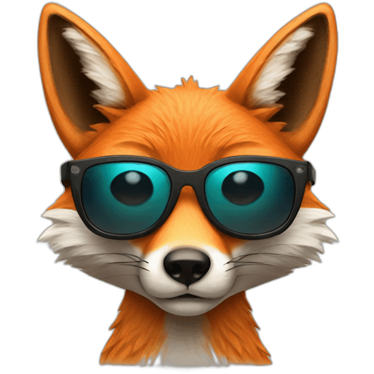 fox with sunglasses emoji