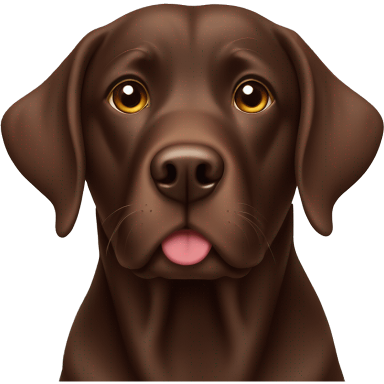 Chocolate lab emoji