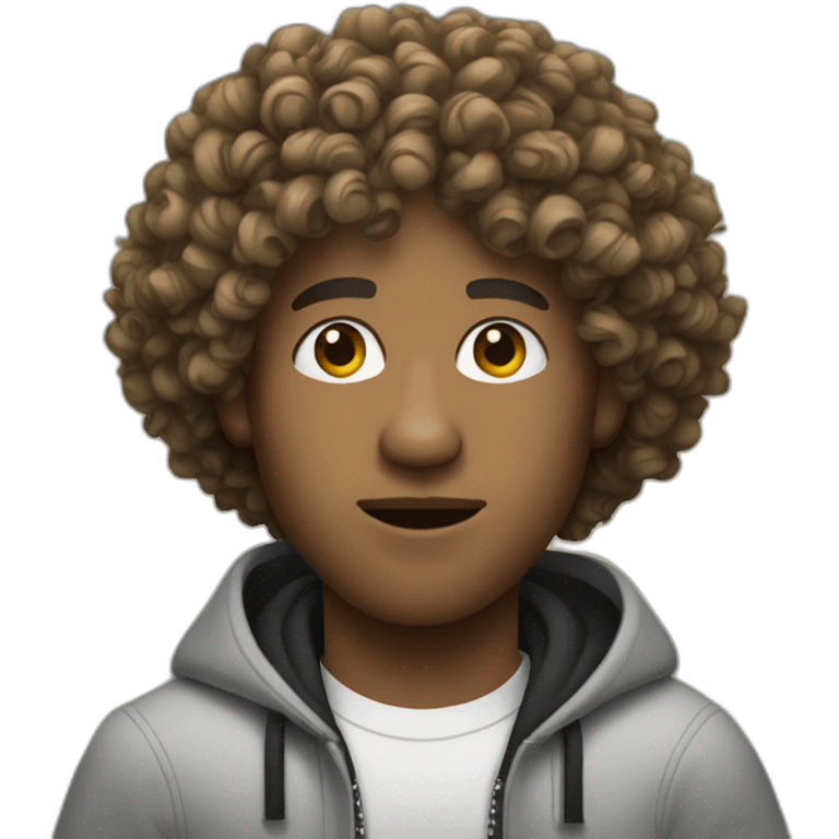 curly hair rapper guy emoji