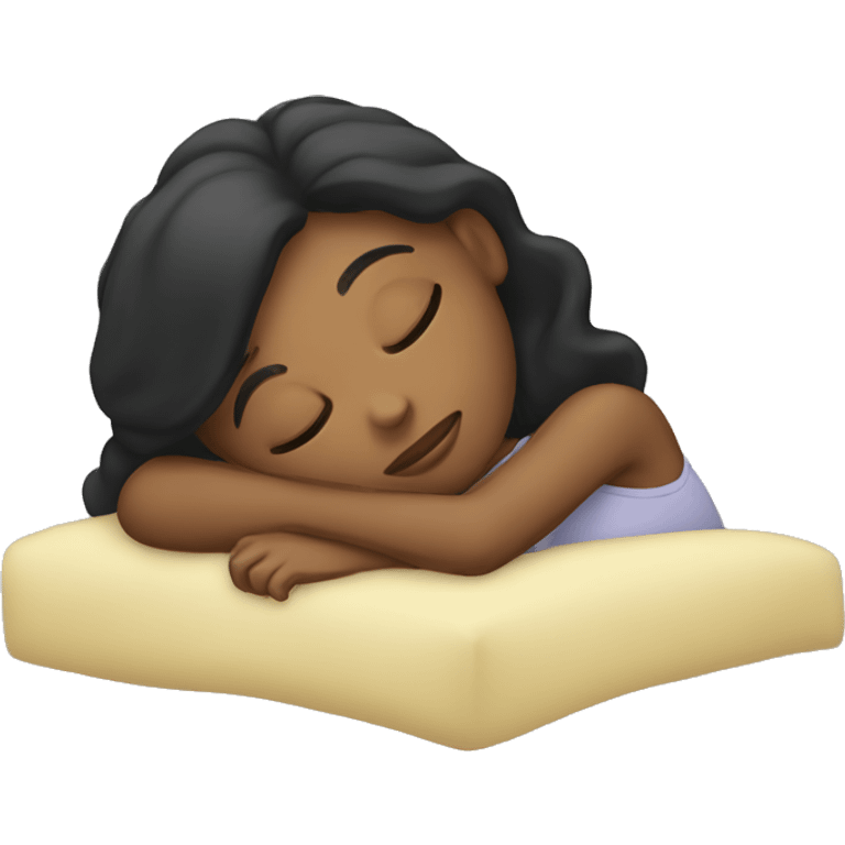 A girl sleeping  emoji