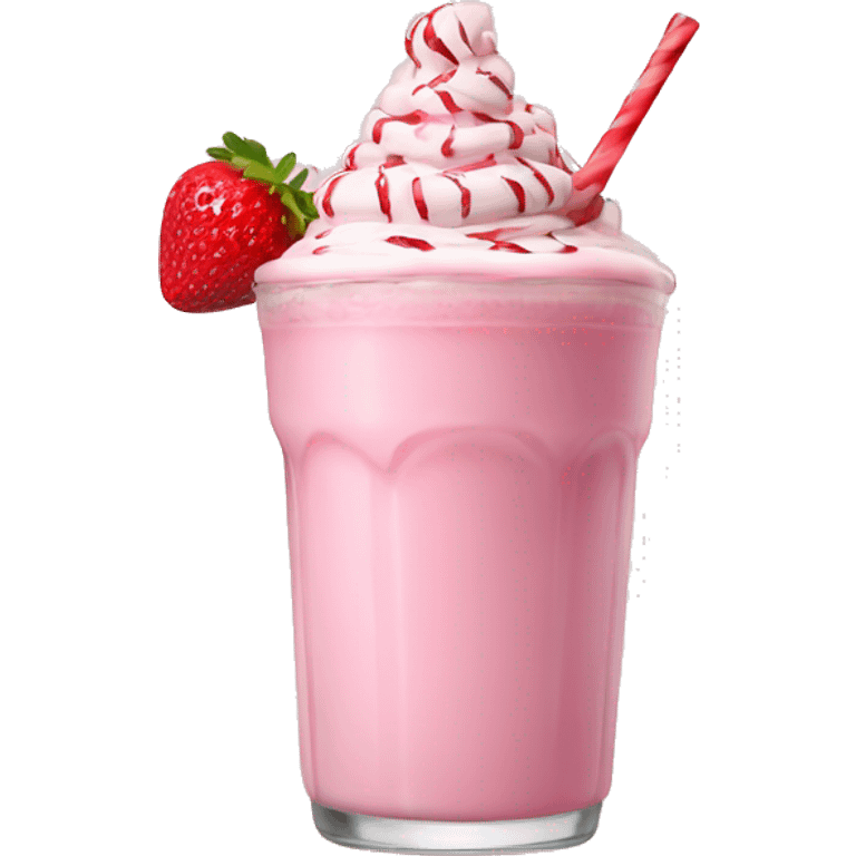 strawberry milkshake emoji