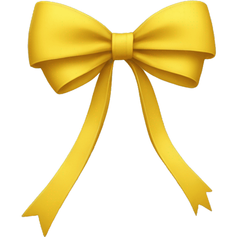 Yellow bow emoji