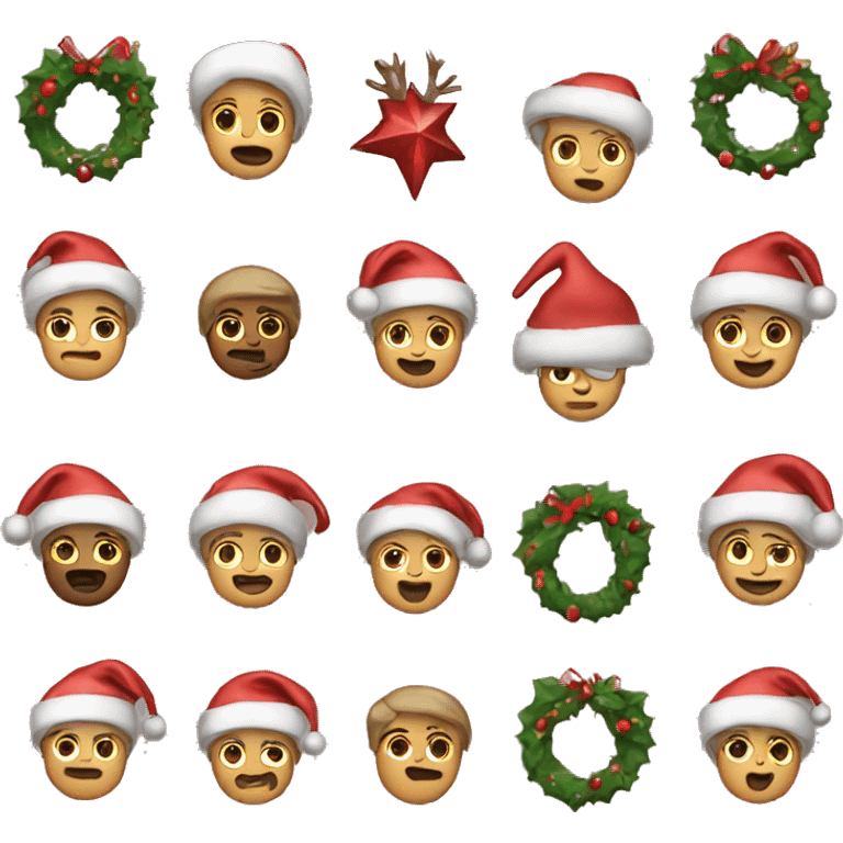 Aesthetic Christmas emojis  emoji