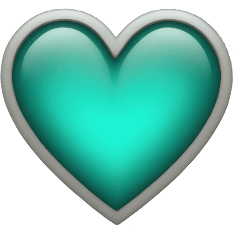 Teal heart emoji