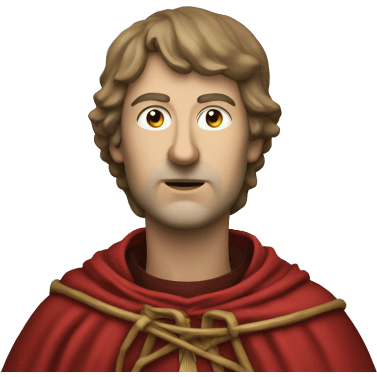 Petrarch in a red cloak emoji