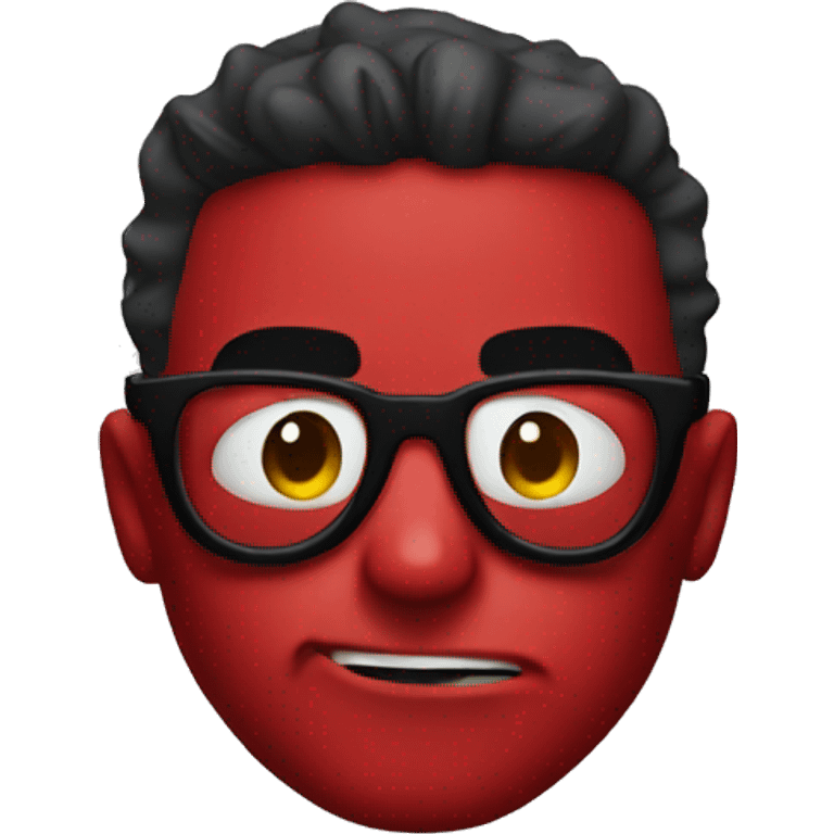 Deadpool with glasses  emoji