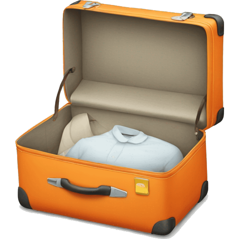 orange suitcase emoji