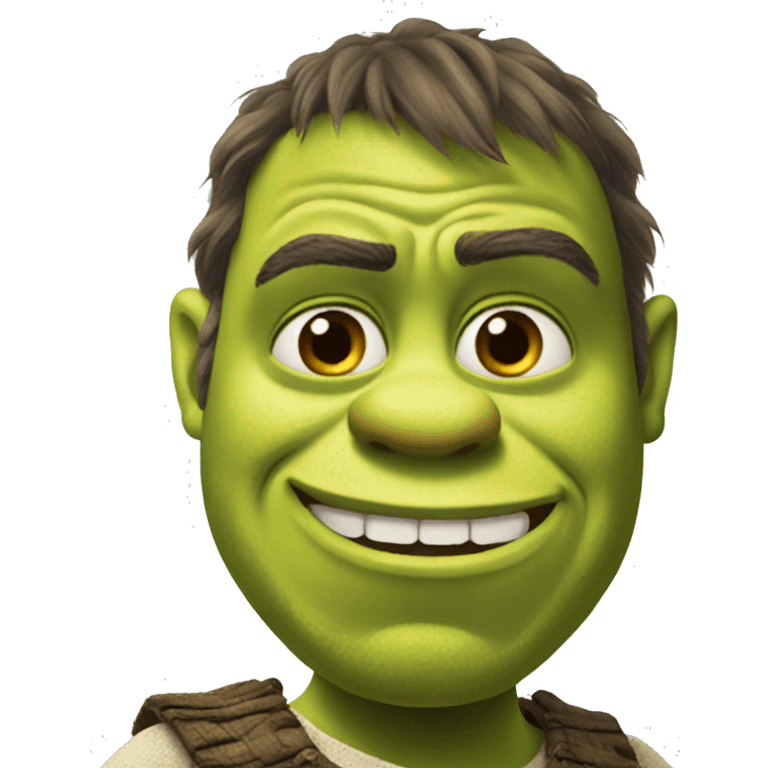 Sassy Shrek scrolling on iPhone  emoji