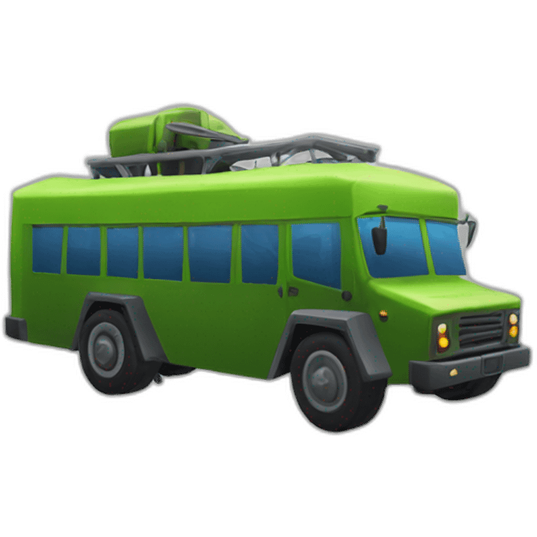 fornite battle bus emoji