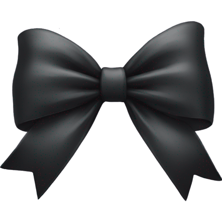 Black bow emoji