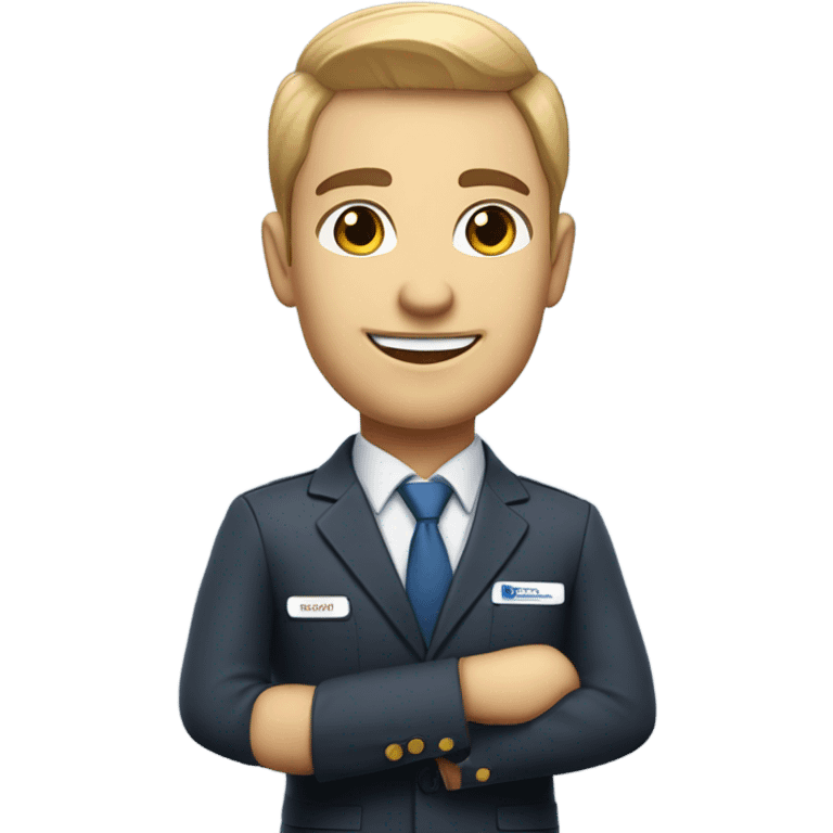 Male Flight Attendant emoji