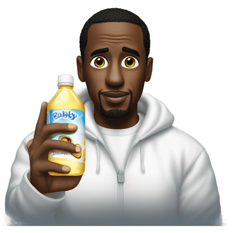 p diddy holding baby oil emoji