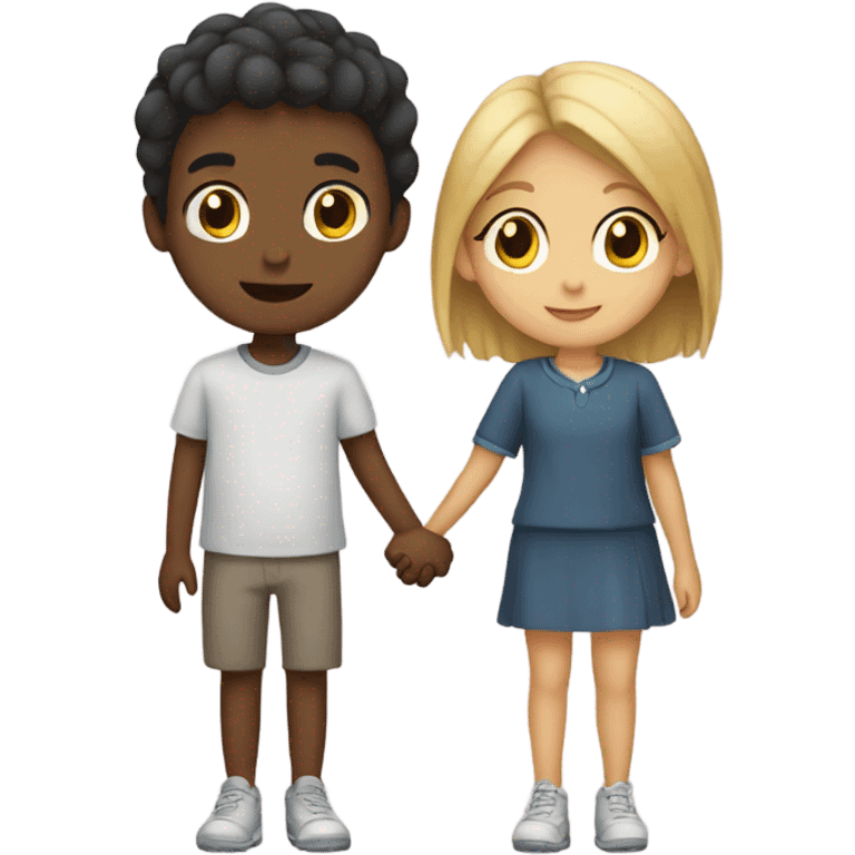 boy and girl holding hands emoji