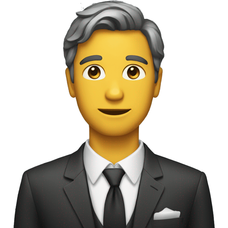 Gentlemen with a suit and tie emoji