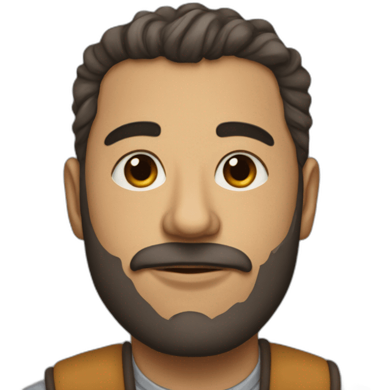 cartoon portrait of Andre Saraive emoji