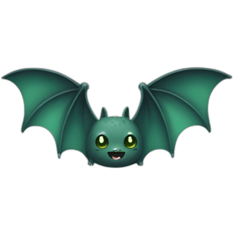 Bat with grey green spot pattern  emoji