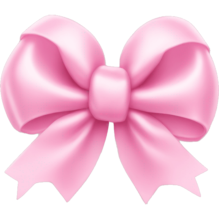 Baby pink bow heart emoji