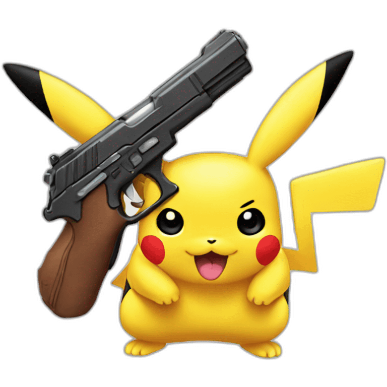 Gun pikachu emoji