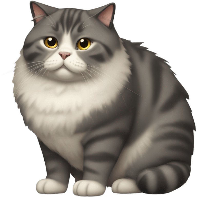 Incredibly obese cat emoji