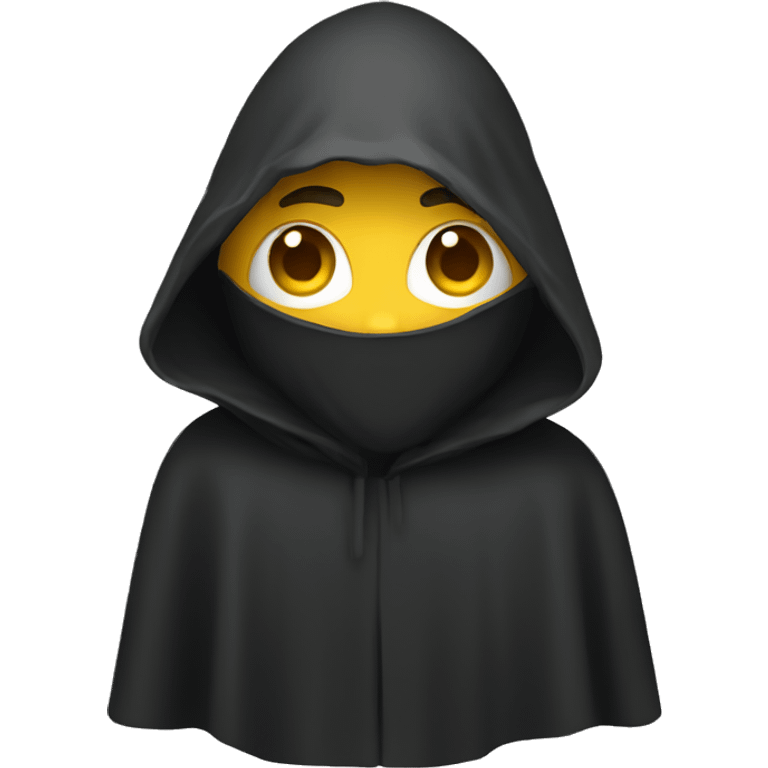 A cloaked person emoji