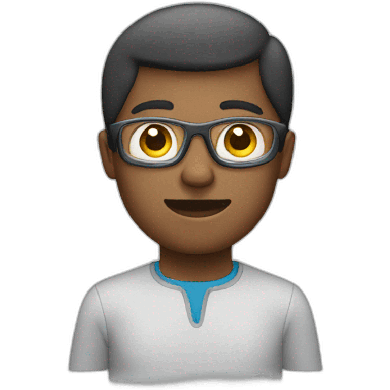 A person wearing a vision pro emoji