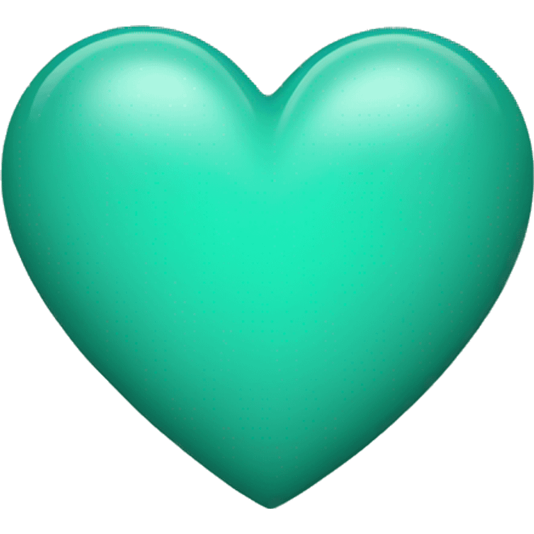 Teal green heart emoji