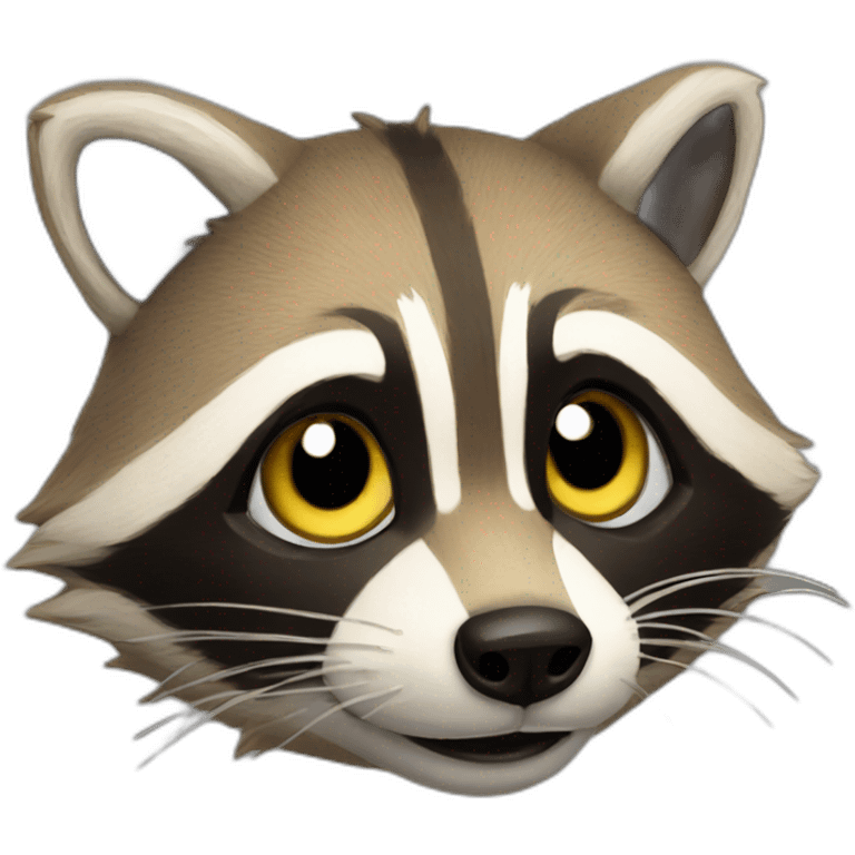 Sun Raccoon emoji