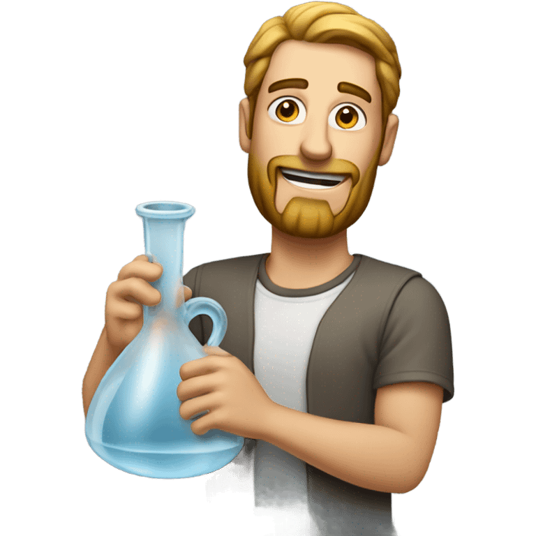 Guy holding Bong  emoji