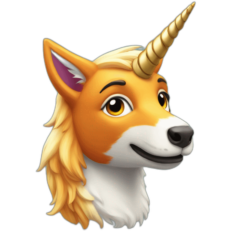 Unicorn fox emoji