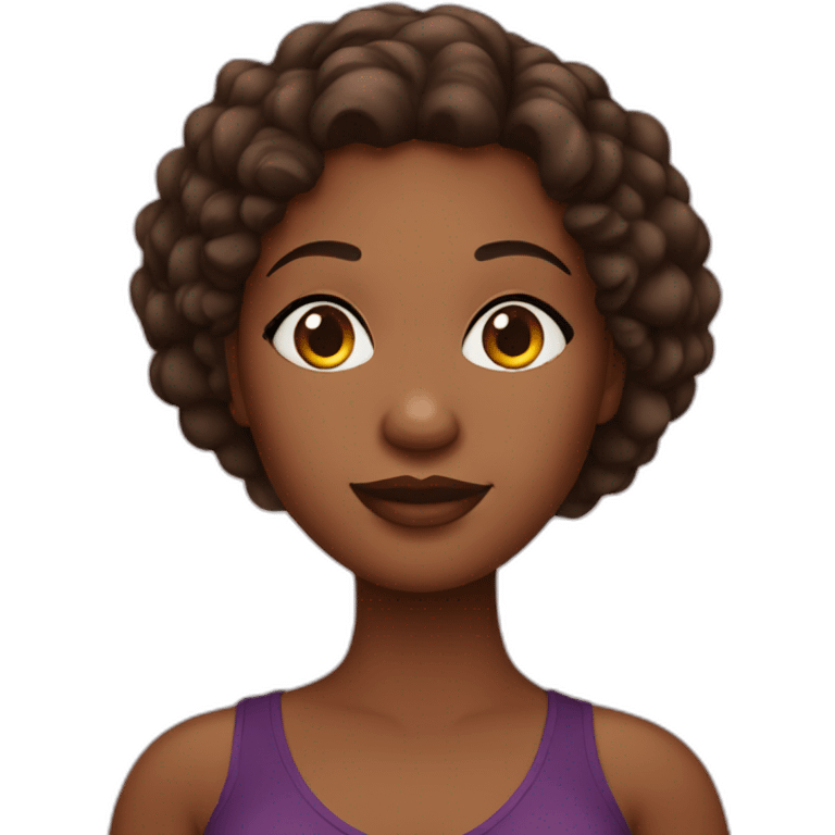 Plus sized african american woman emoji