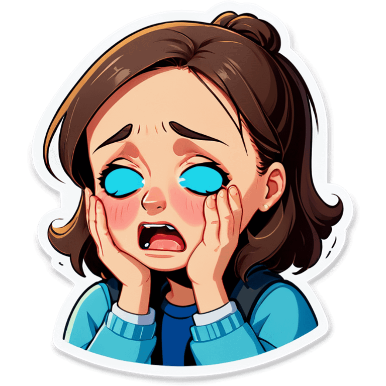 a person crying emoji