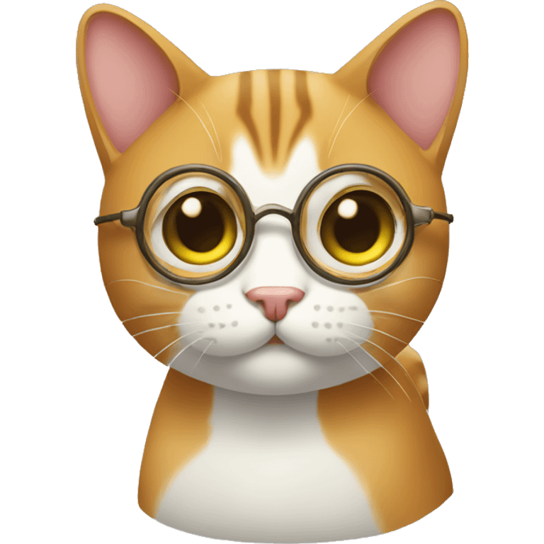 Gato de óculos  emoji