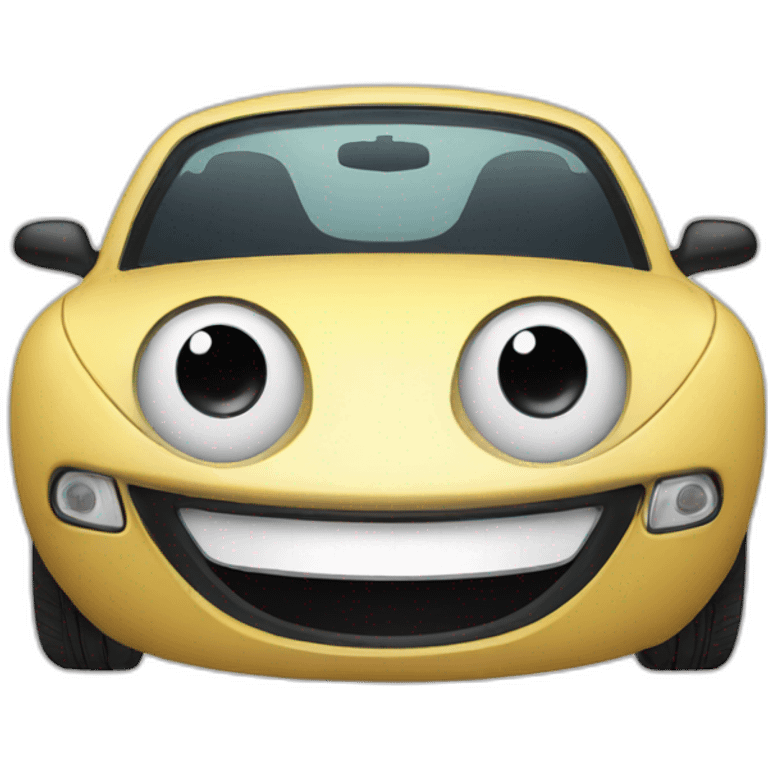 smiling car emoji