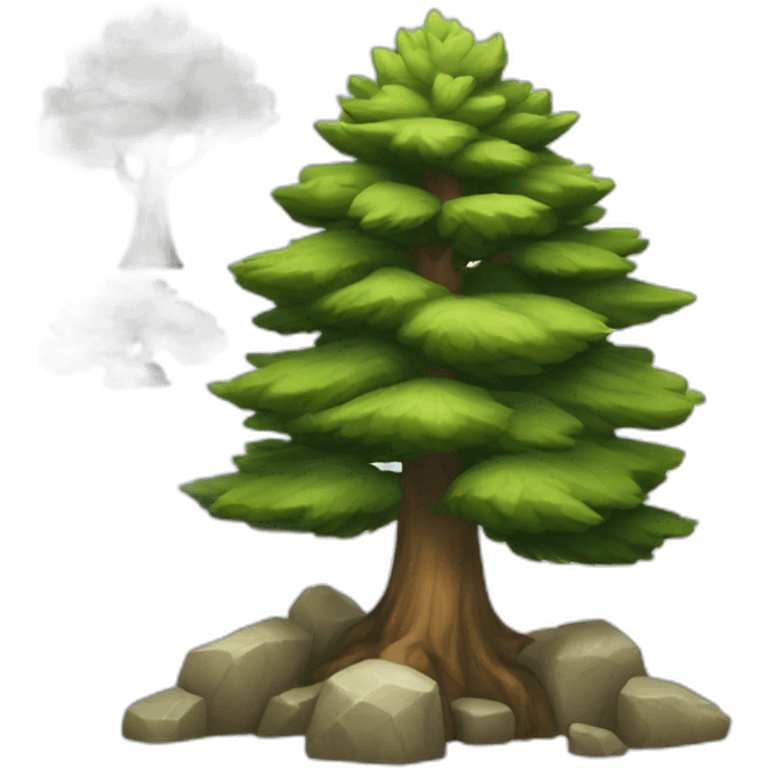 stone pine tree emoji