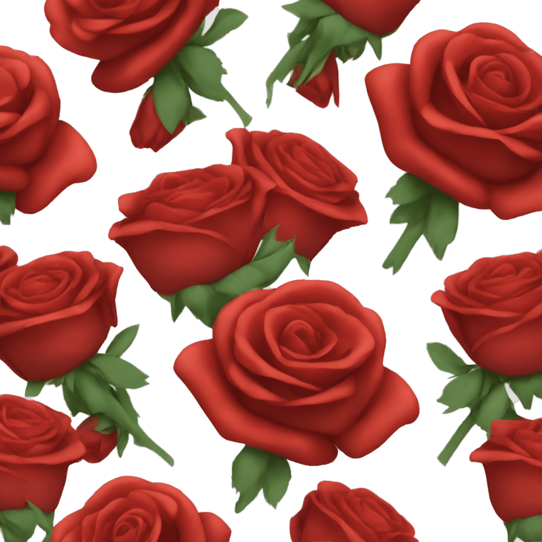 A  bouquet of red Roses  emoji