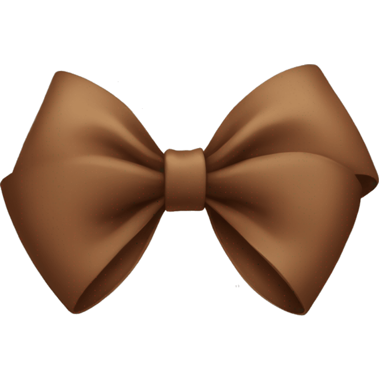 Cute brown bow emoji