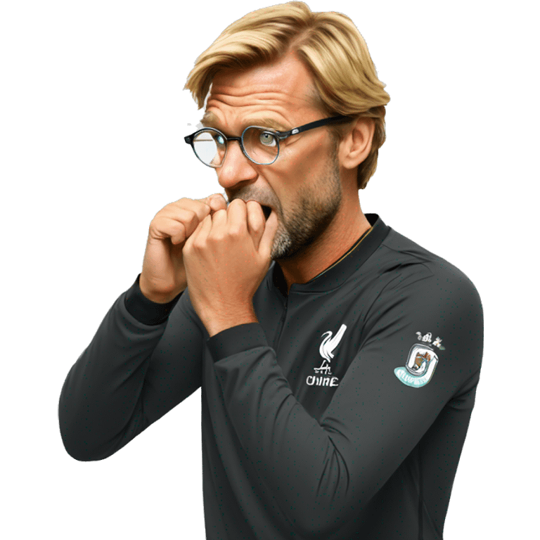 Klopp biting nails emoji