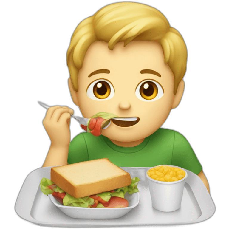 Kid eating your Lunch  emoji