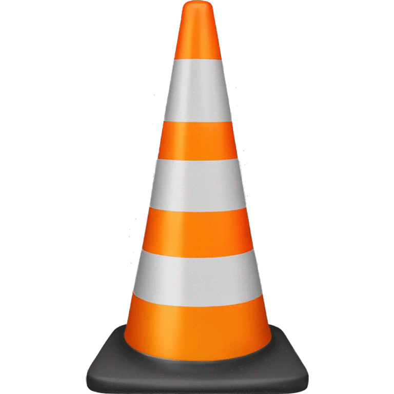 Rainbow Traffic cone emoji