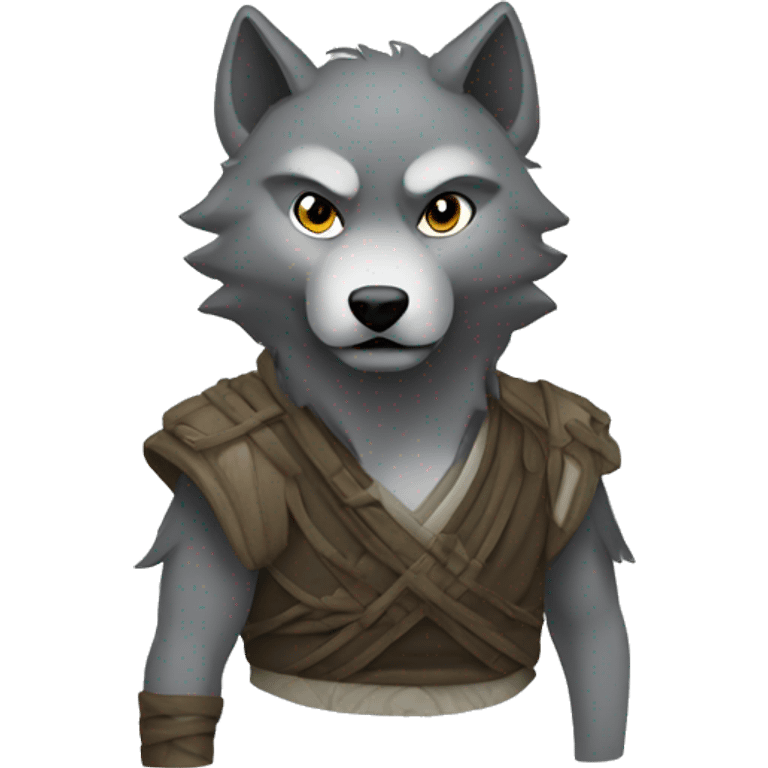 wolf in ninja mode emoji