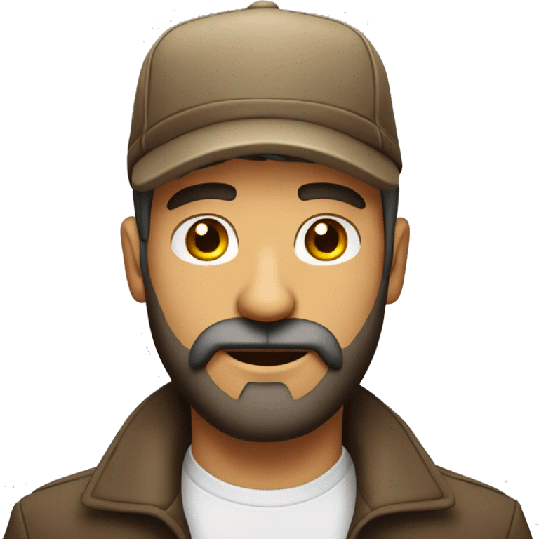 Hombre con barba y gorra  emoji