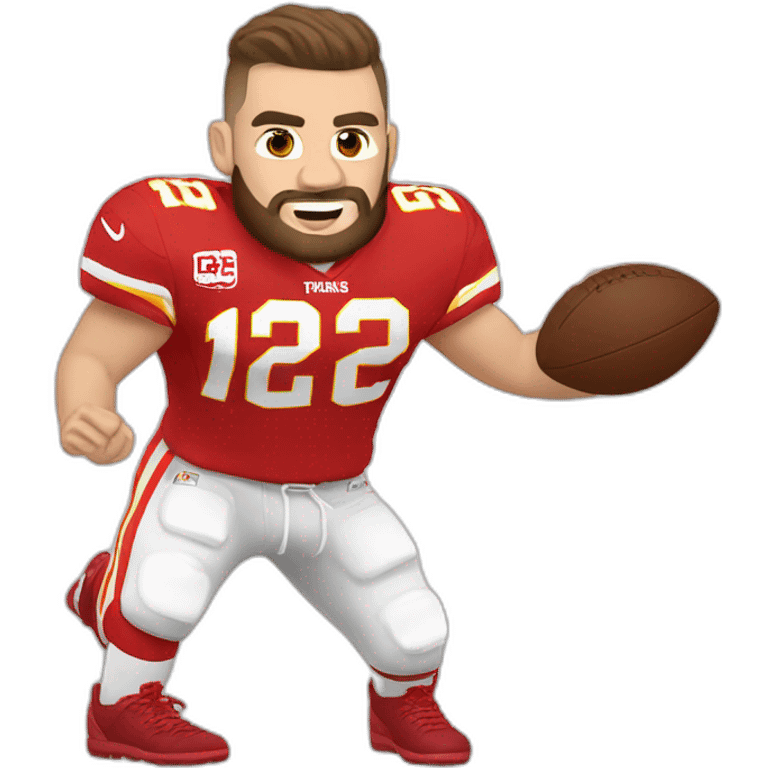 Travis Kelce with jersey on emoji