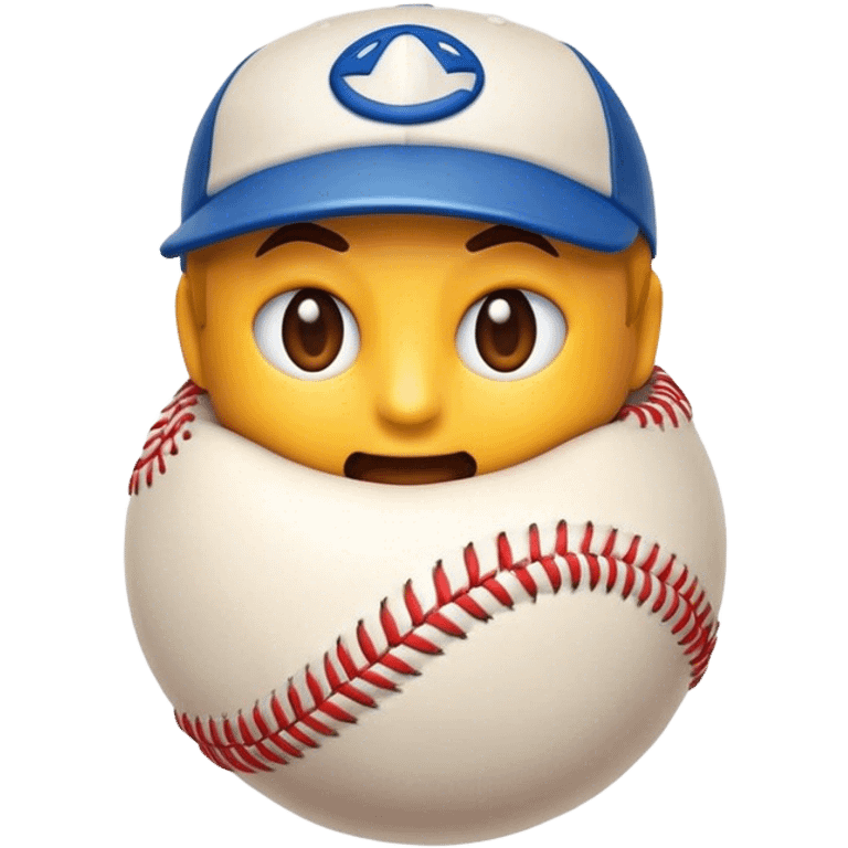 Cinematic Realistic Baseball Pop Culture Emoji, showcasing an action-packed scene of America's favorite pastime rendered with lifelike textures and energetic, nostalgic lighting. emoji