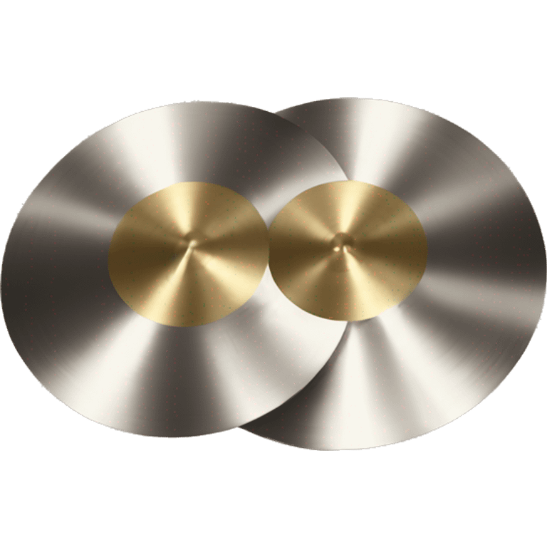 two cymbals hitting each other emoji