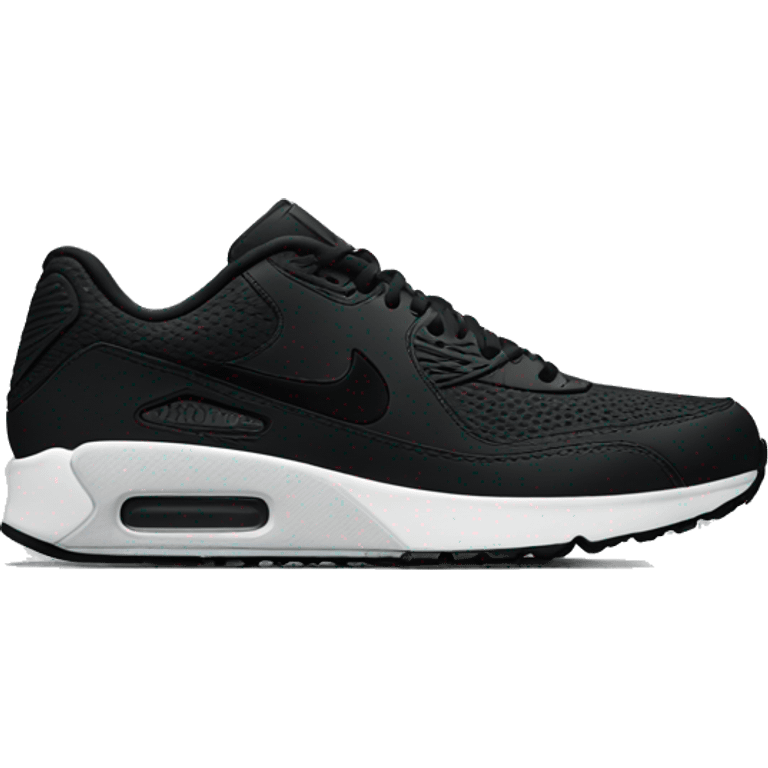 black nike running shoes emoji