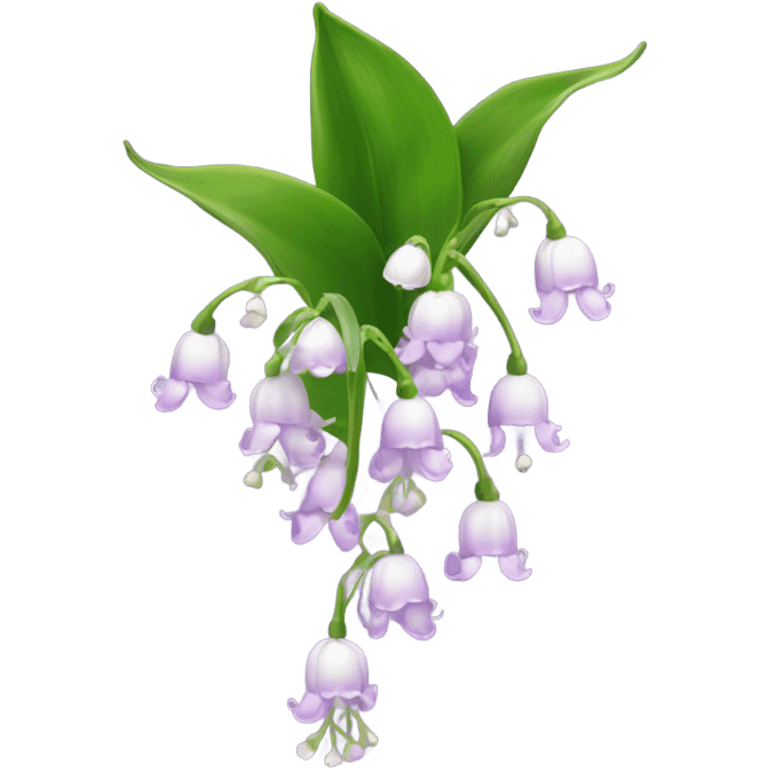 Light purple lily of the valley  emoji